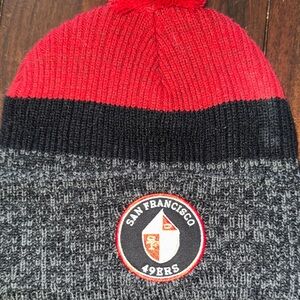 San Francisco 49ers mens Beanie - Red & Gray